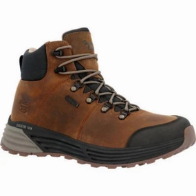 Georgia Boot Durablend Sport Men's Toe Waterproof Boots Gb00641 In Brown Insulated Weekend Camping Energy Return Core
