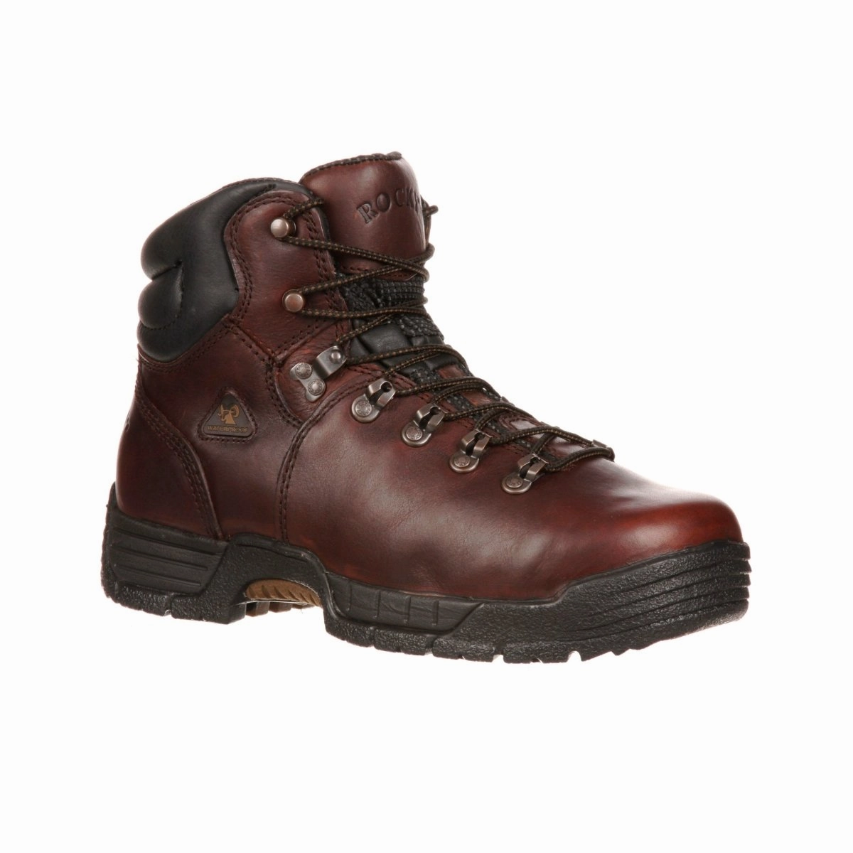 Firm Hold Rocky Mobilite Men's Steel Toe Waterproof Work Boots Fq0006114 In Brown