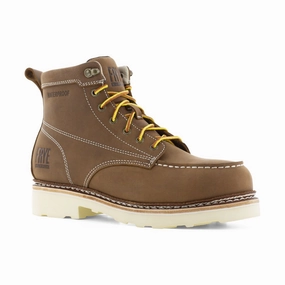 Industrial Strength Footwear Comfortable Frye 6" Men's Waterproof Crafted Work Boot Steel Toe Fr40302 In Brown