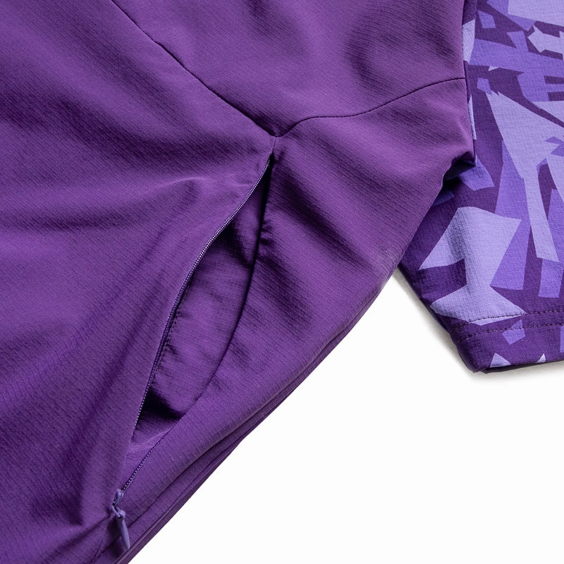 Eastside Golf 1/2 Zip Nylon Wind Shirt - Violet Layer Play Easy Outfit