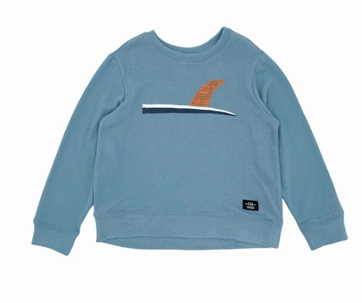 FlexibleWaistband Aloha Fin Hacci Pullover | Washed Indigo