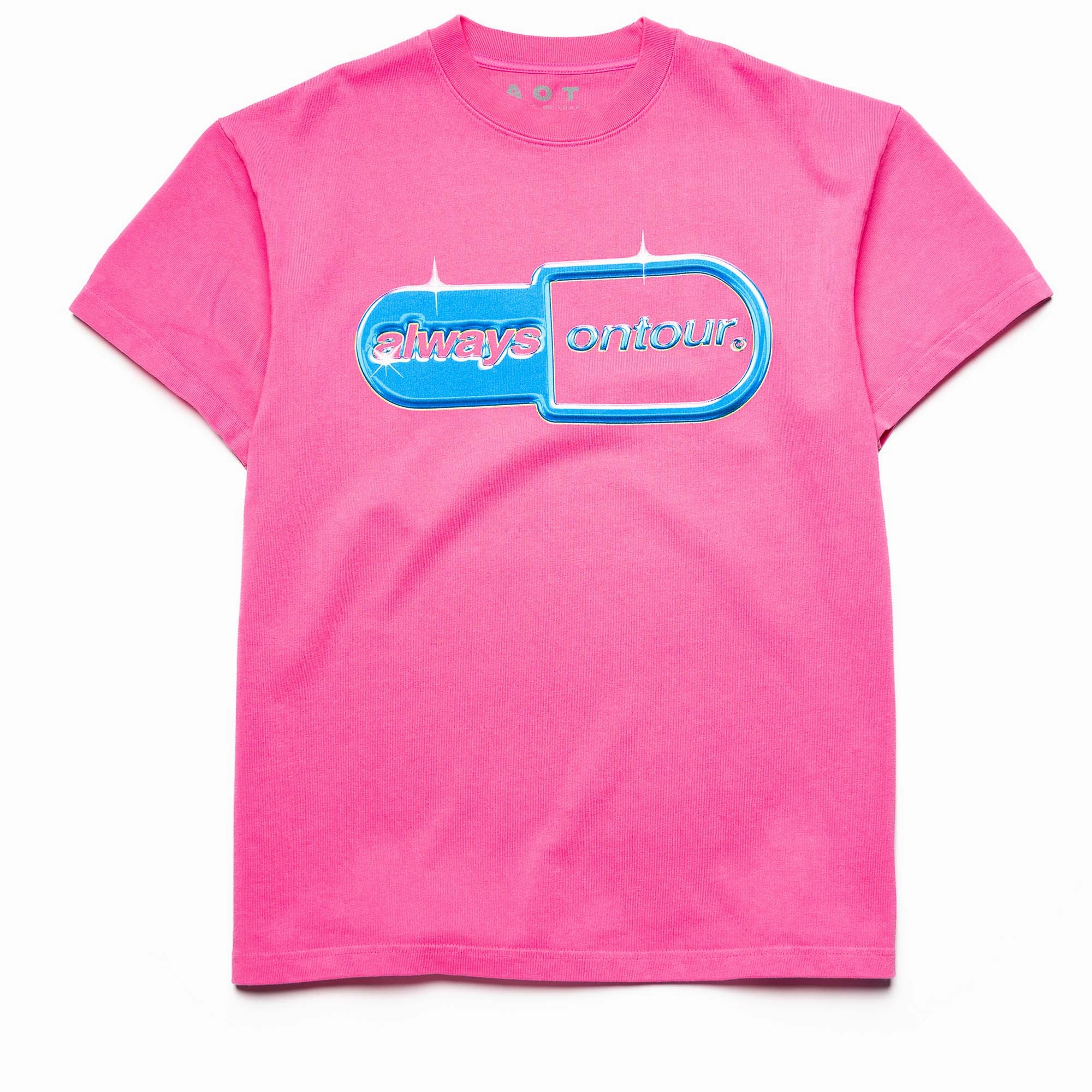 Vintage Style QuickDryingTech Always On Tour Enemy Of The State Tee - Pink