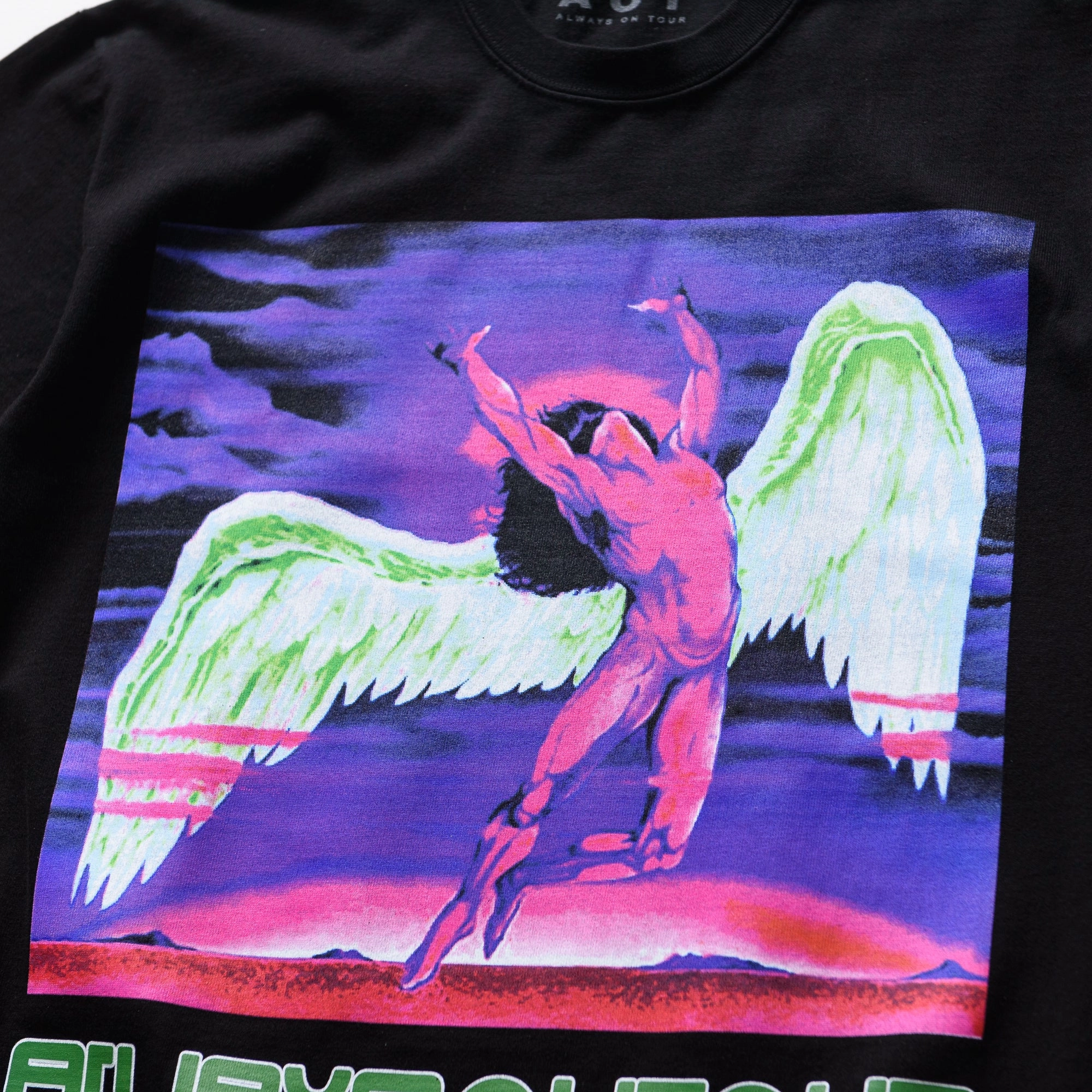 Practical Leggings StaticResistant Always On Tour Fallen Angel Tee - Black