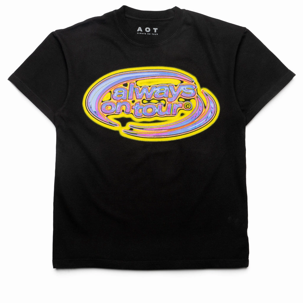 Always On Tour Melted Spinner Tee - Black Meeting Ready LayeredPanels