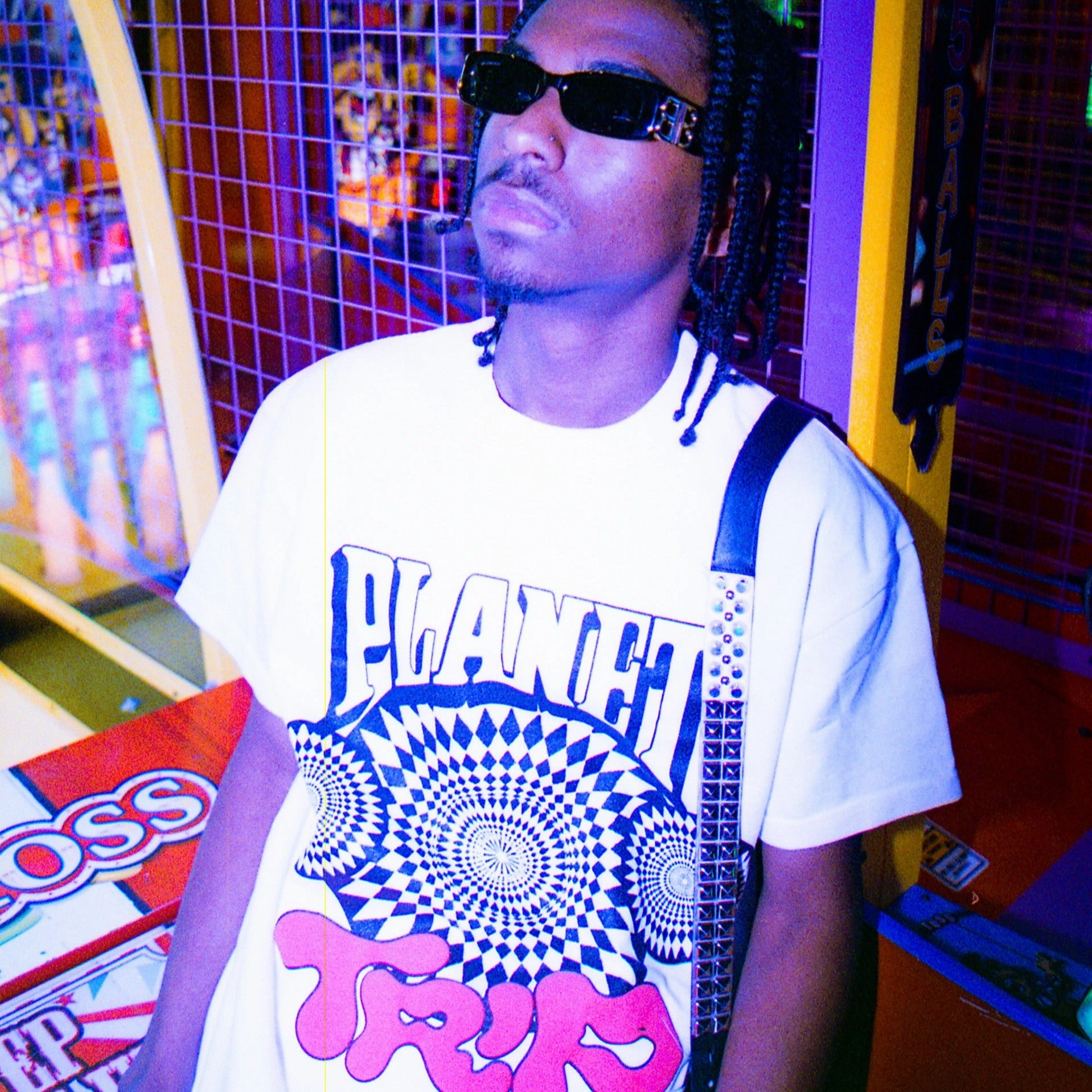 Halo Glow Always On Tour Planet Trip Tee - White