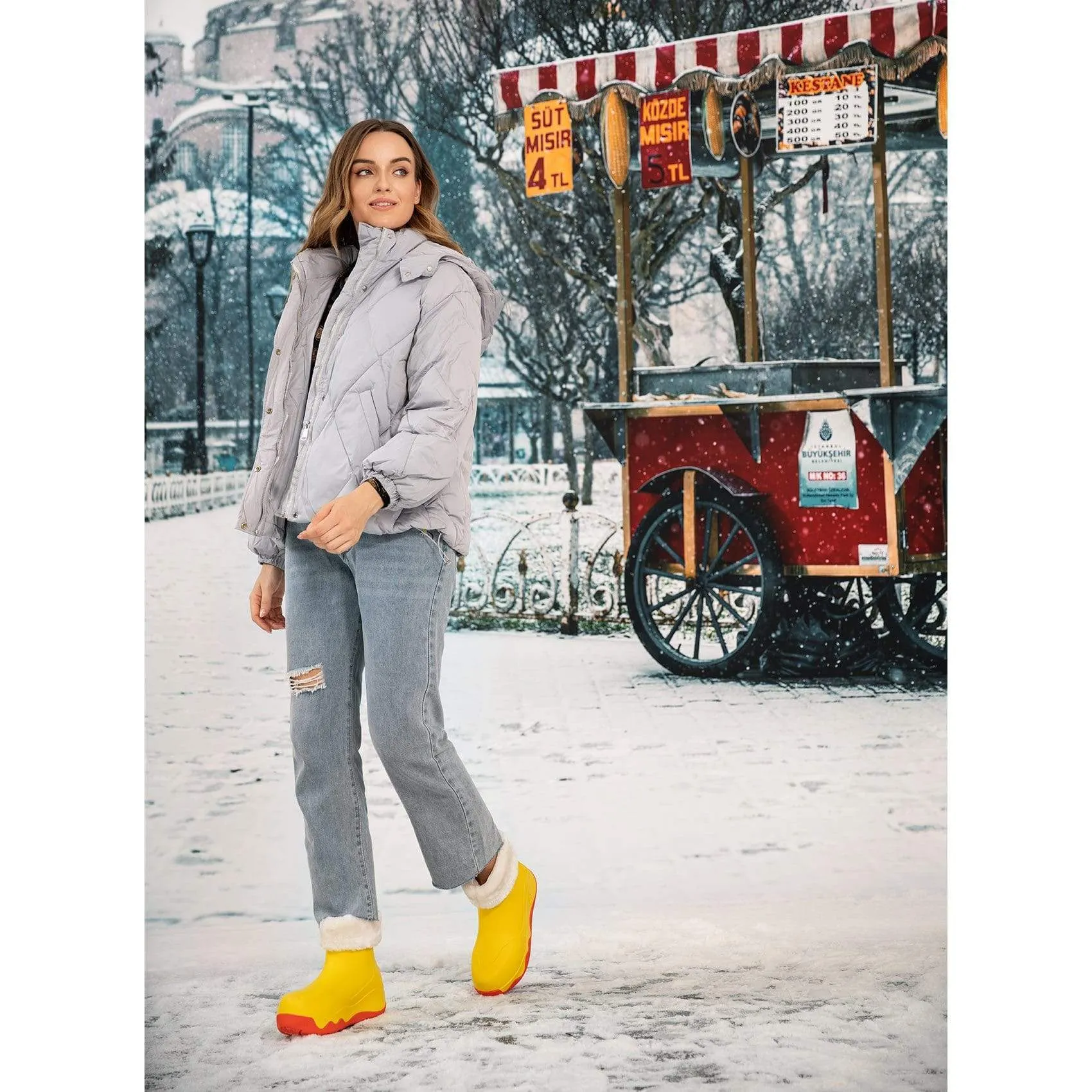 Amber Navarra Boots with Napped Linings Women Sustainable Material Blend