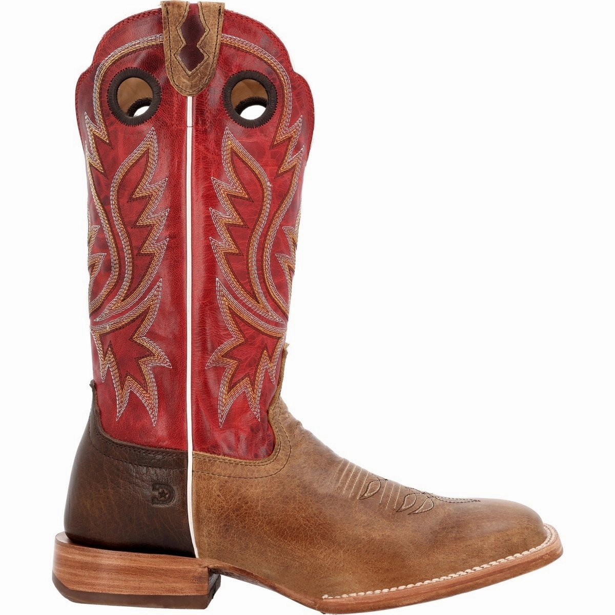 Comfort arch Leather Comfort Durango PRCA Collection Men's Bison Western Boots DDB0468 In Sand Tobacco And Cayenne