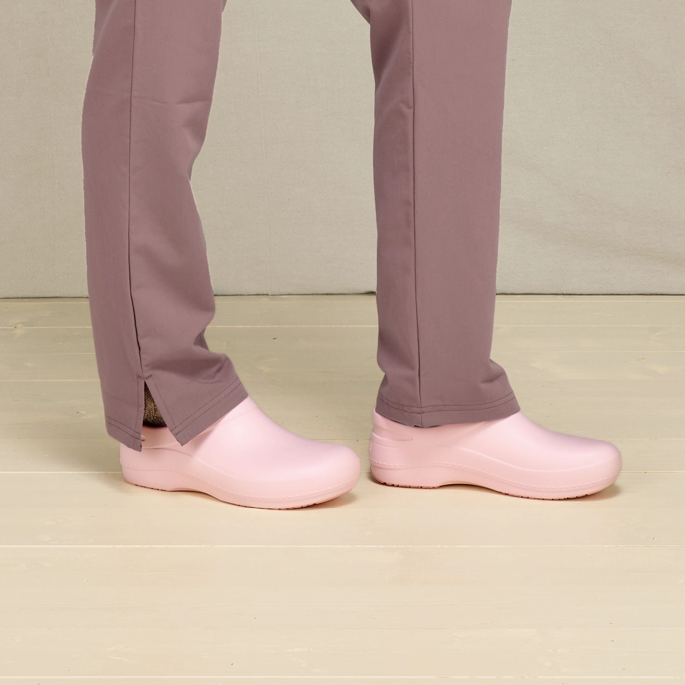 Kaci Pink Molded Stacked Heel