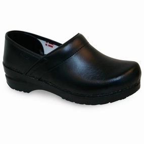 Molded Contour Fit Sanita Professional Pu Men Clog In Black