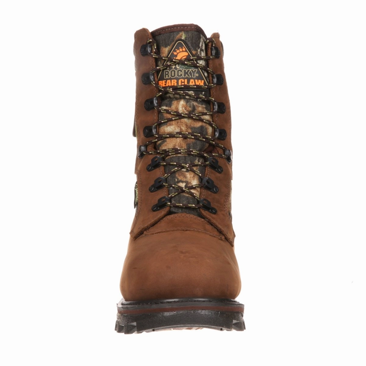 Cushioned Fit Rocky Bearclaw 3d Men's Waterproof 1400G Insulated Camo Boots Fq0009455 In Brown Mossy Oak