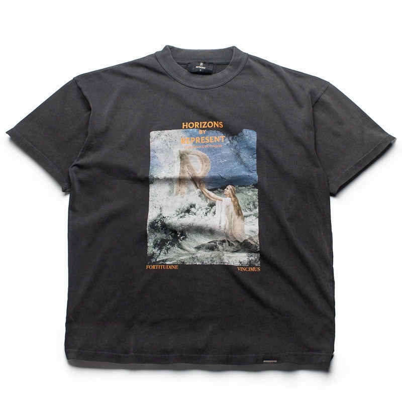 SkinFriendlyFibers Represent Higher Trust Tee - Aged Black