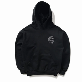 Anti Social Social Club Applique Mind Games Hoodie - Black Flow Core OdorResistant Material
