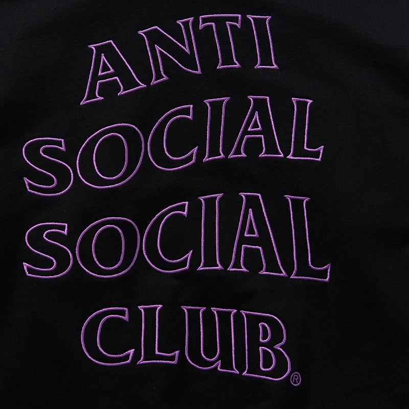 Cozy Jacket Anti Social Social Club Chenille Checkered Hoodie - Black