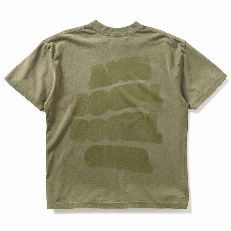 Fairy Core Anti Social Social Club Missing Tee - Green