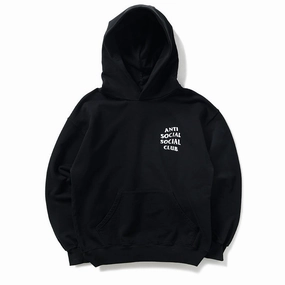Anti Social Social Club Weathered Hoodie - Black Fairy Core