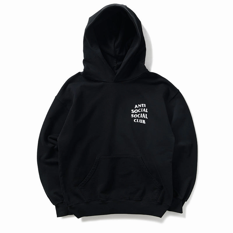 Vital Core Virtual Fit Anti Social Social Club Weathered Hoodie - Black
