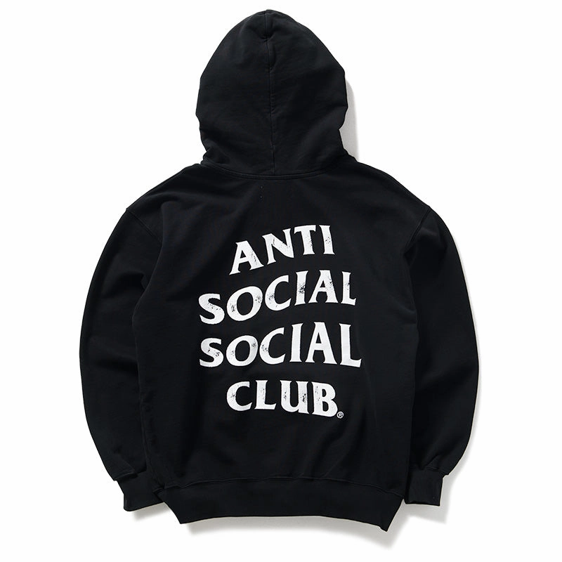 Anti Social Social Club Weathered Hoodie - Black Active Ease AirflowOptimized