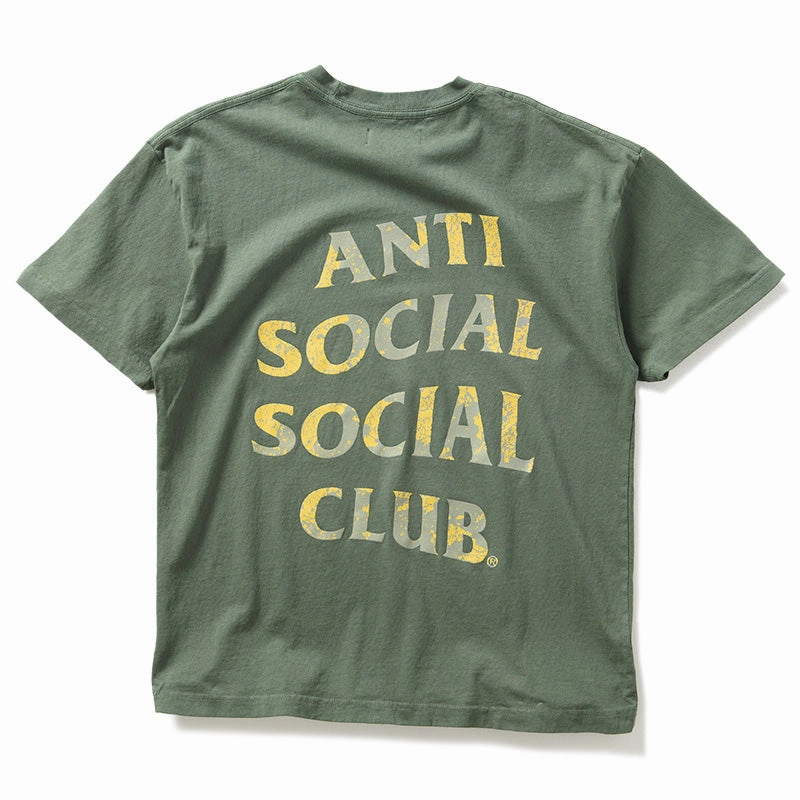 Smart Glow Sport Glow Anti Social Social Club Weathered Tee - Green