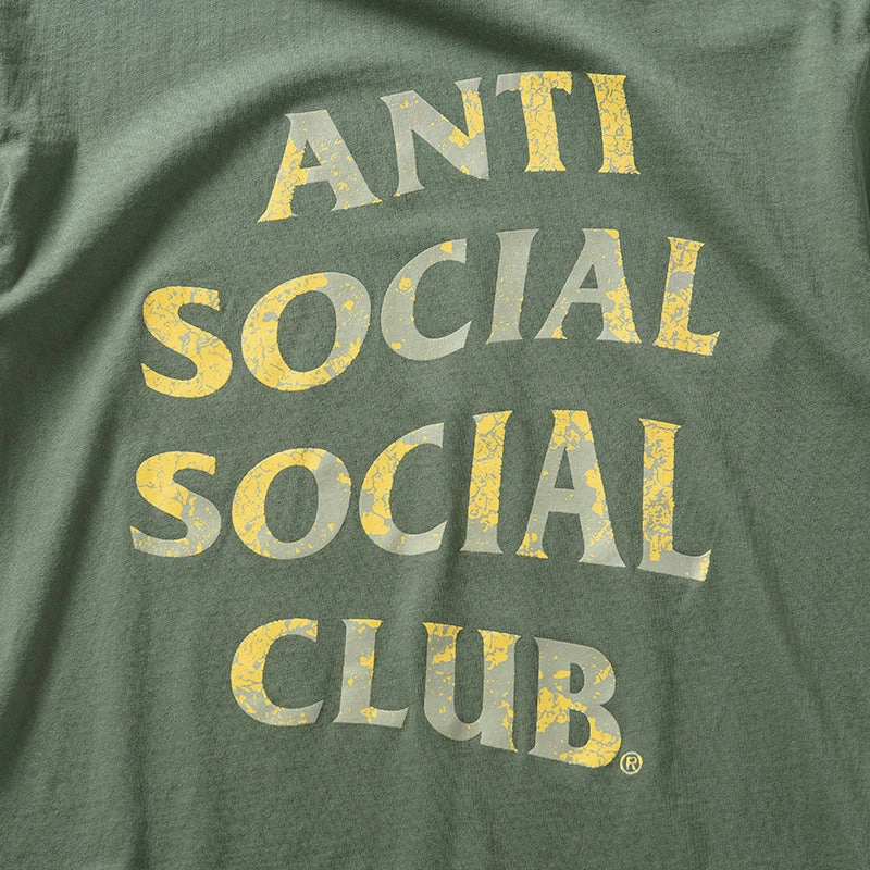Joy Mood Holiday Ease Anti Social Social Club Weathered Tee - Green