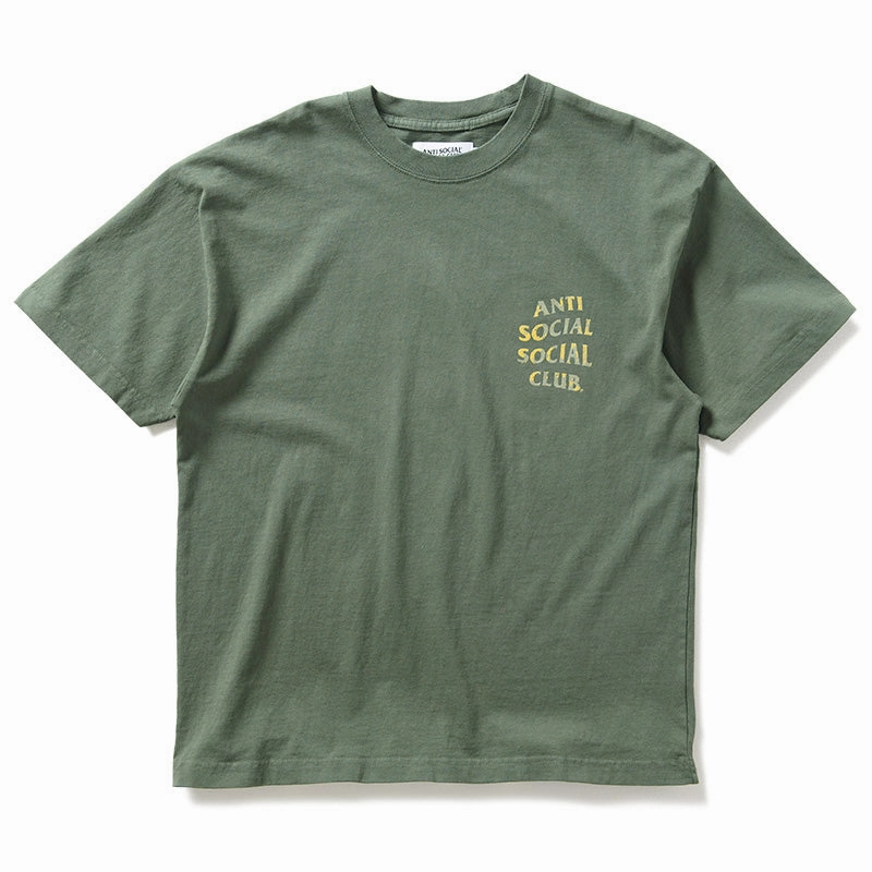 Anti Social Social Club Weathered Tee - Green Winter Essential