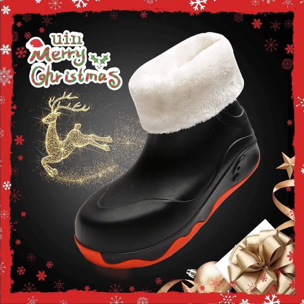 Black Navarra Boots with Napped Linings Women Fashion Comfort Smooth Surface