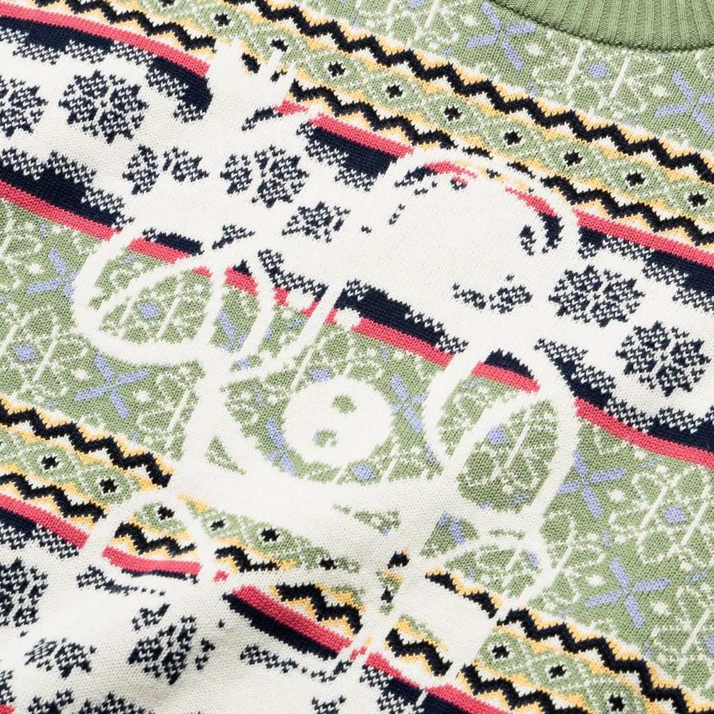 WrinkleFreeTexture Hike Fit Billionaire Boys Club Greetings Sweater - Whisper White