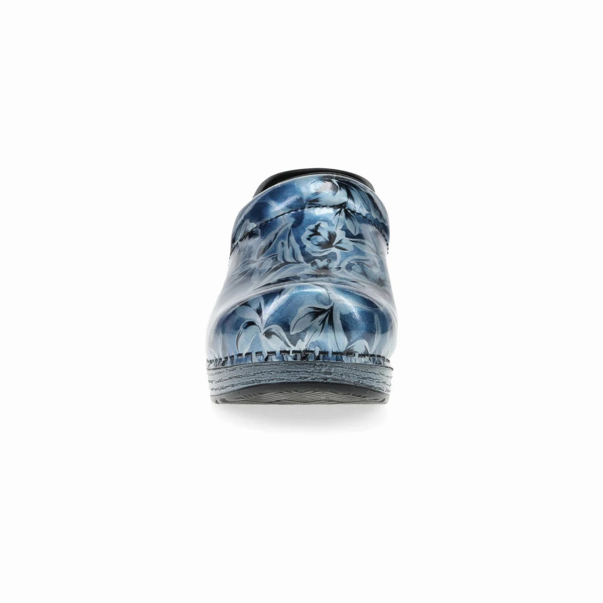 Dansko Professional Women's Classic Clog In Blue Vine Patent Shock Diffusing Premium Textile