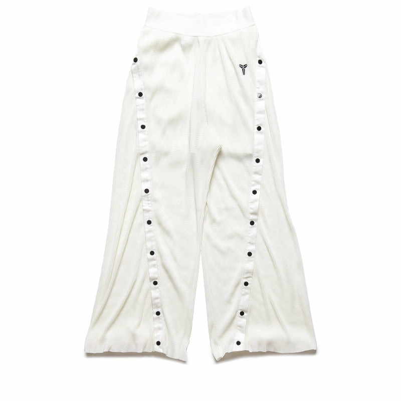 Women's Nike Kobe Pleated Tear-Away Pants - Sail/Black Placket Closure