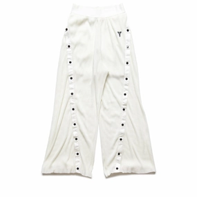 Women's Nike Kobe Pleated Tear-Away Pants - Sail/Black Placket Closure