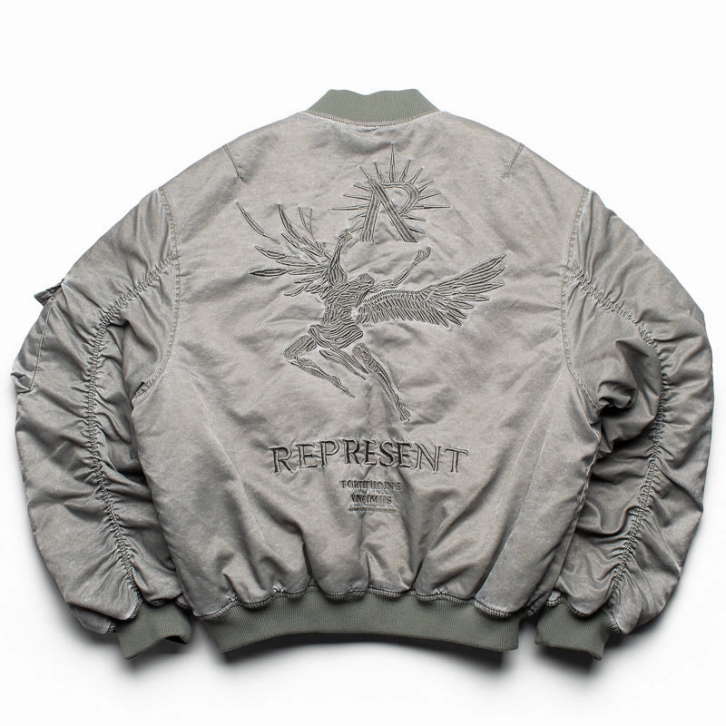 Represent Icarus Flight Bomber - Khaki/Grey Zero Waste french chic