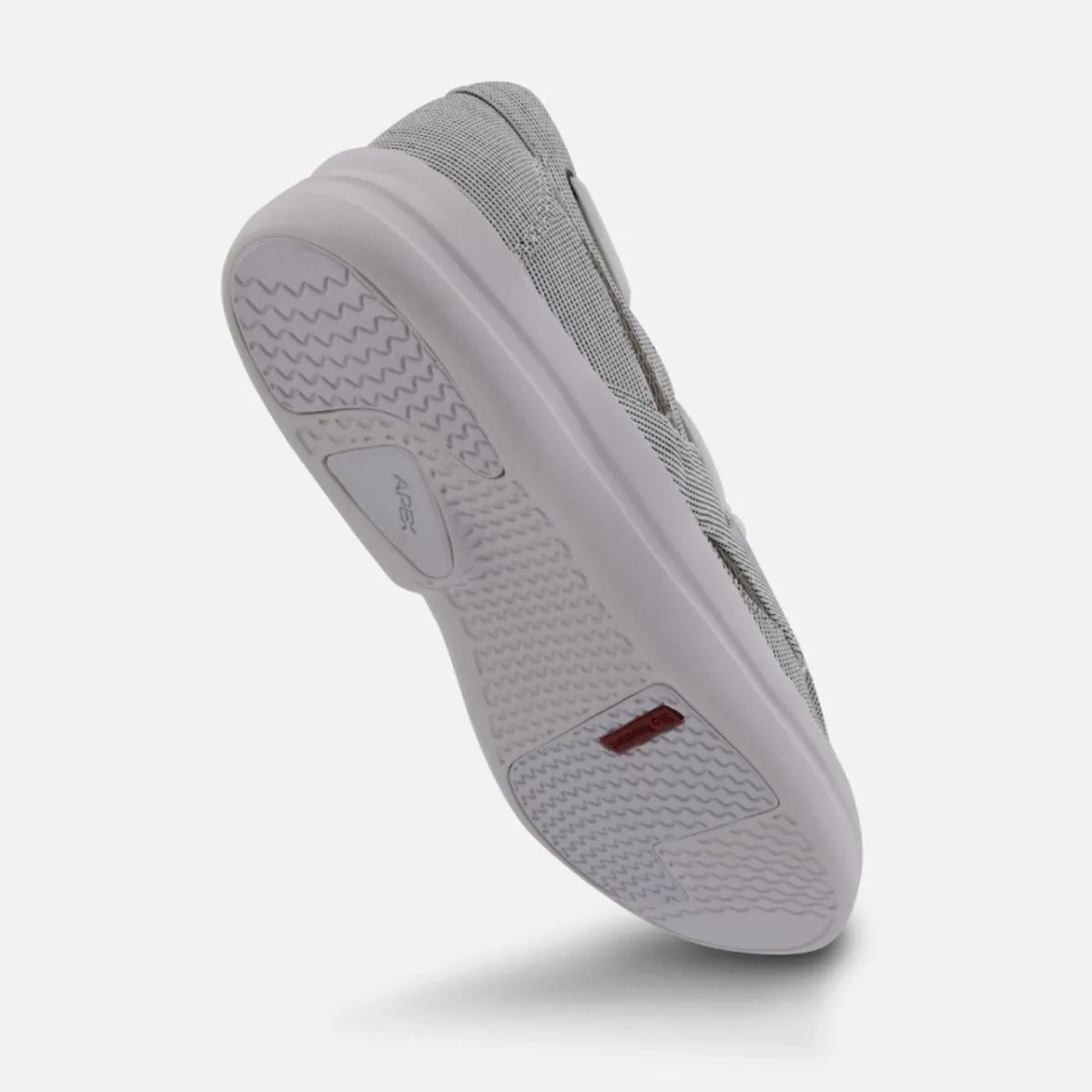 Apex A2210w Petals Sydney Canvas Women's Boat Shoes In Grey Comfortable Everyday Footwear