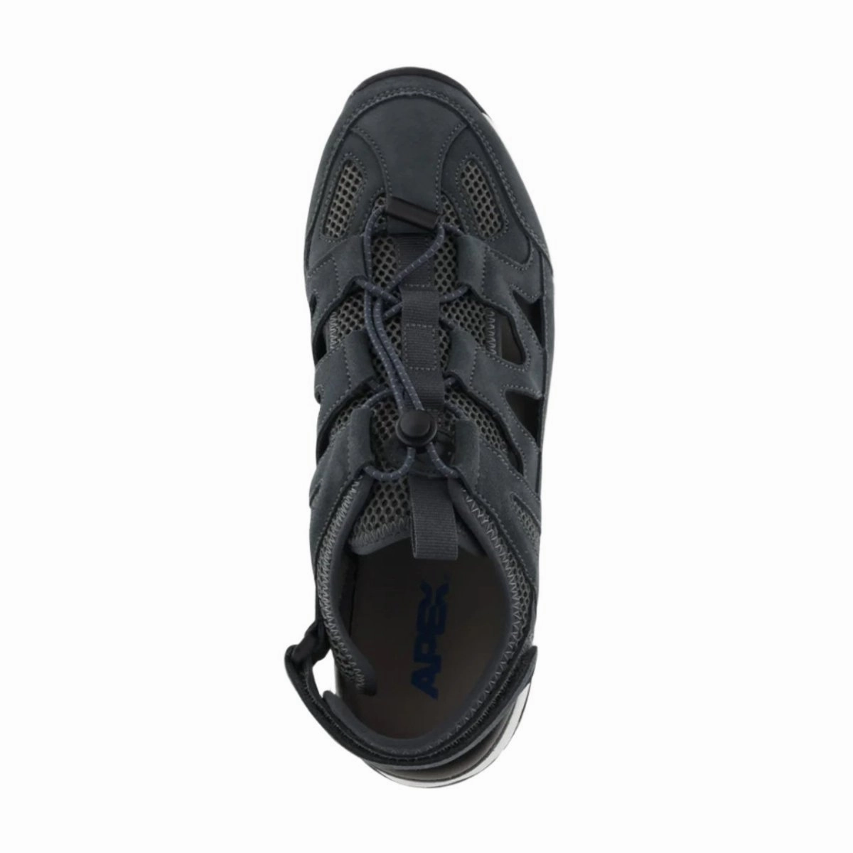 Breathable Walking Shoes Apex P2160M Men's Closed Toe Sandal In Dark Grey