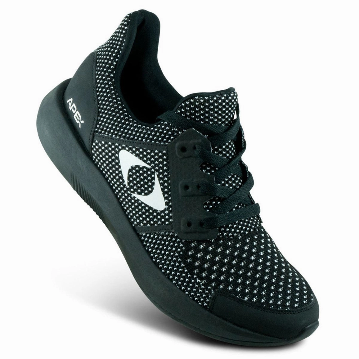 Apex P7000m Performance Athletic Men's Sneaker In Black Lightweight TPU Frame Responsive Feel