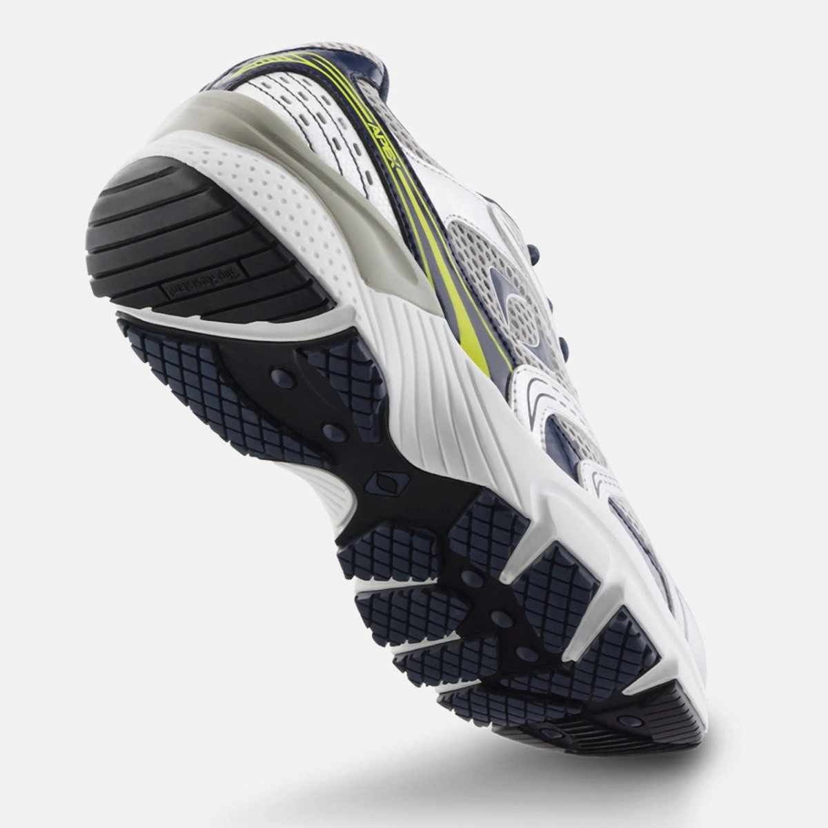 Collapsible Impact Diffusing Structure Apex X523m Boss Runner Men's Active Shoe X Last In Silver/blue
