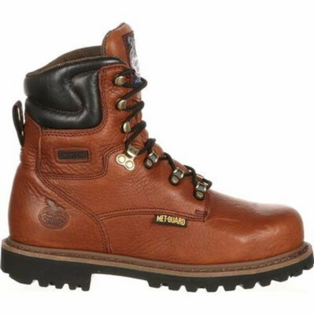 Low Profile Active Nomad Georgia Boot Hammer Men's Steel Toe Work Boots G8315 In Brown