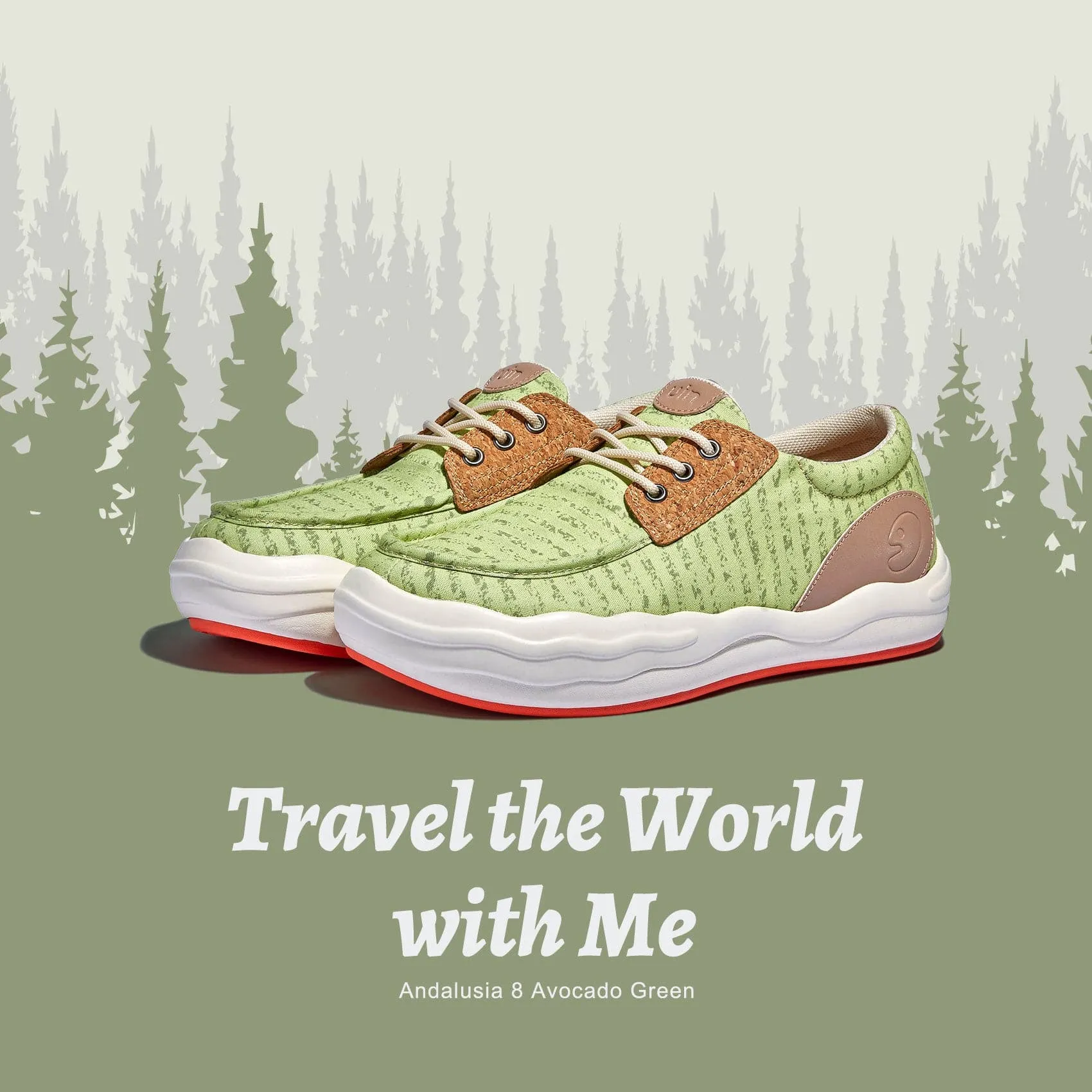 Avocado Green Andalusia VIII Women All-purpose sole Flex Grip