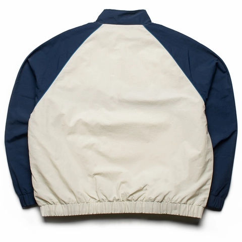 DurableBlend Smooth Edge Binding Awake NY Crown Logo Nylon Quarter Zip - Off White