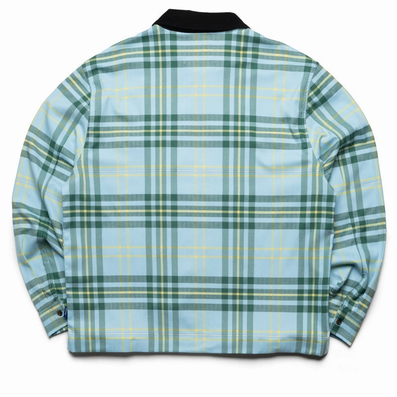 Awake NY Plaid Flannel Shirt - Turquoise Warm Layers Minimalist Style