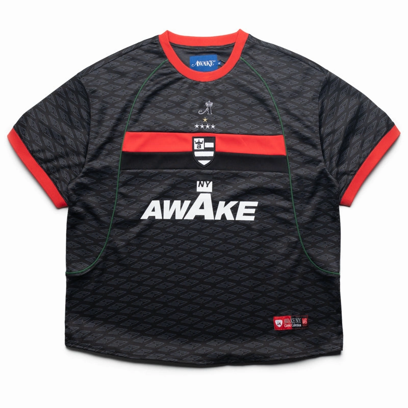 Awake NY Sport Jersey - Black fashionable blazer Stretchable Fabric