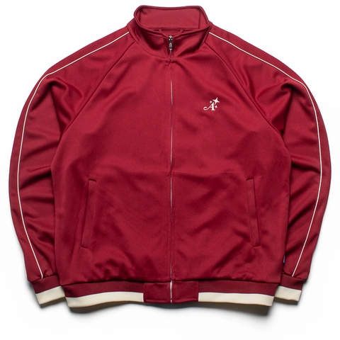 Awake NY Star 'A' Embroidered Track Jacket - Merlot Weather Ready FadeResistantColors