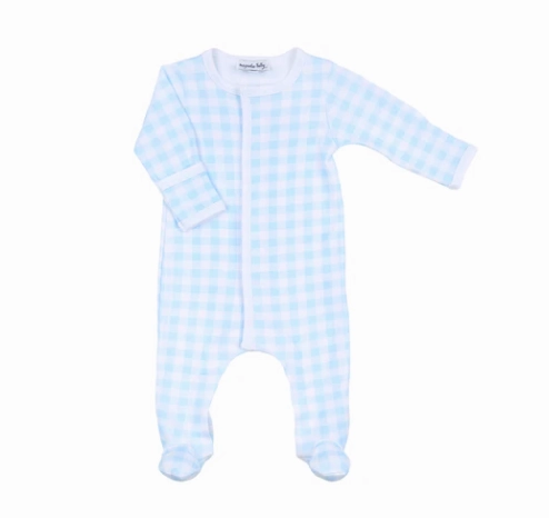 Everyday Fashion Handmade Fit Baby Checks Spring 24 Boy Footie LB