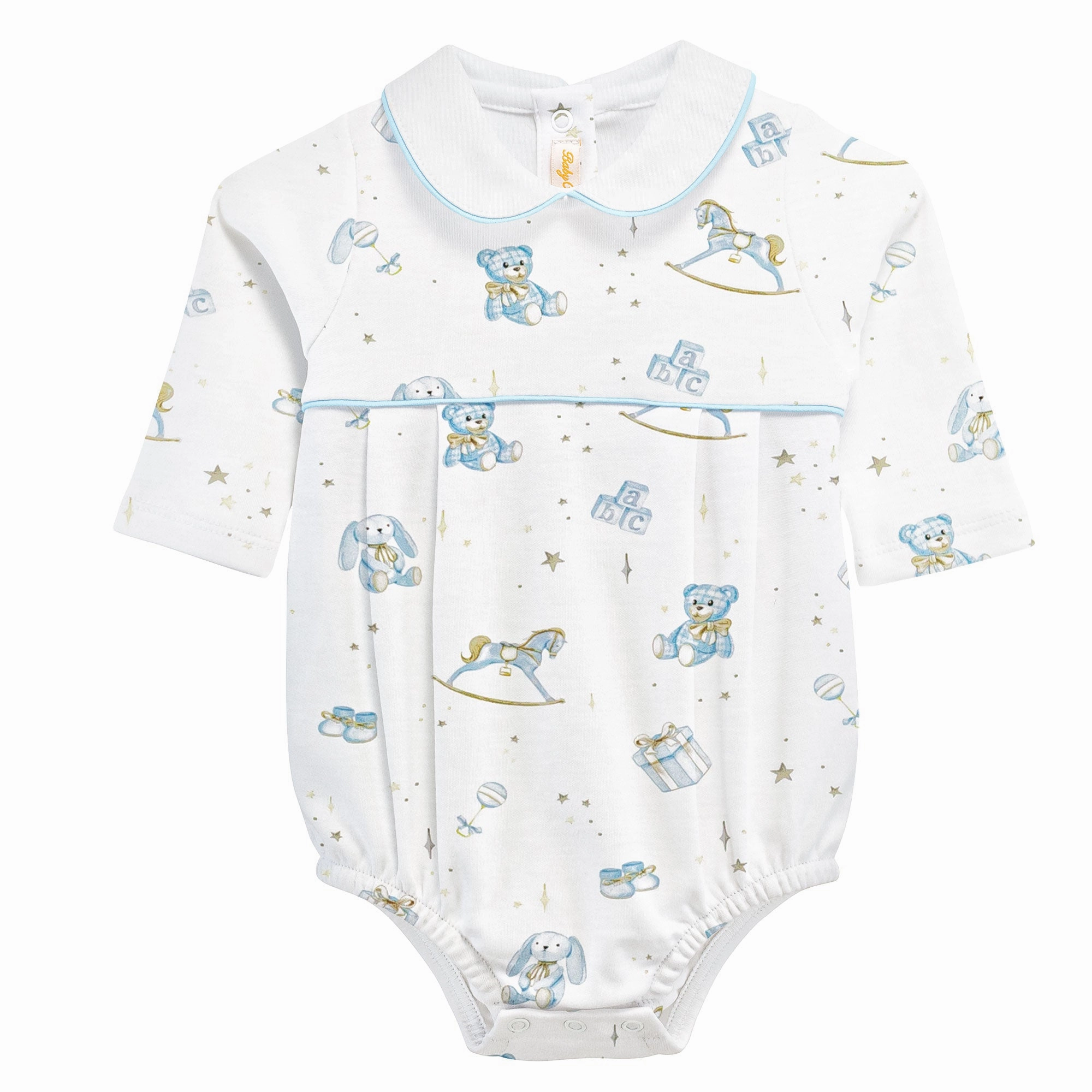 Baby Toys Blue Bubble w/Round Collar SmoothInnerLining HypoallergenicYarn