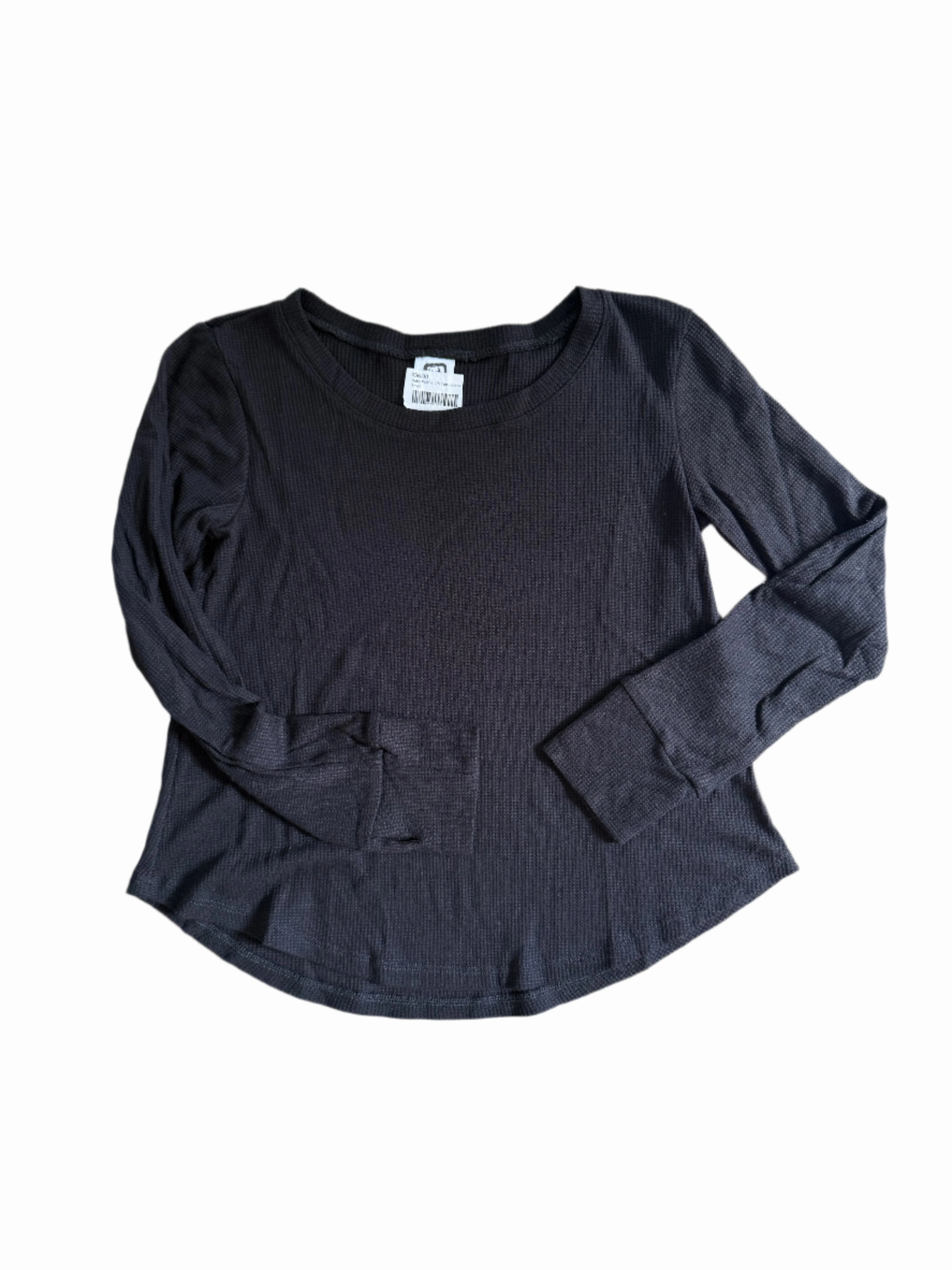 Baby Waffle L/S Top | Black Flexible Fit LowMaintenance