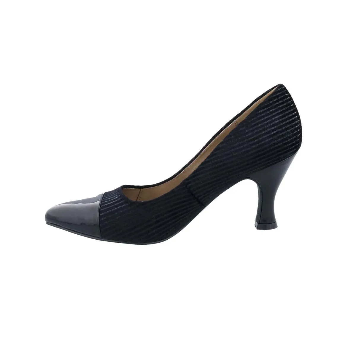 Bellini Zesty Cord Women Pump Slip-on In Black Corduroy Food Lane