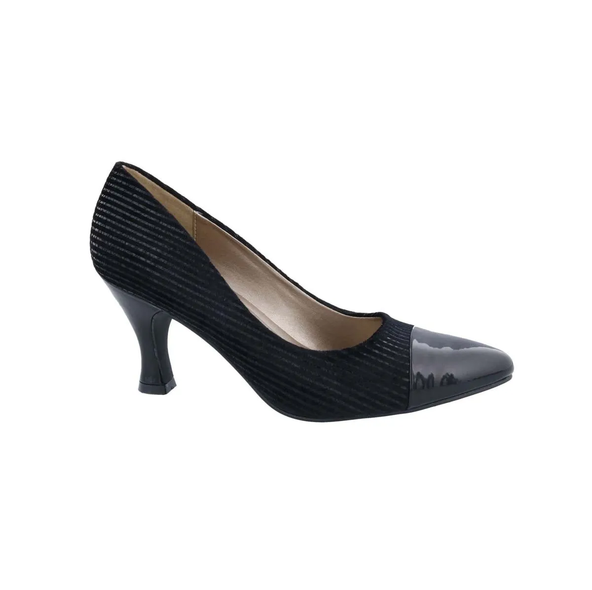 Bellini Zesty Cord Women Pump Slip-on In Black Corduroy Casual Movement