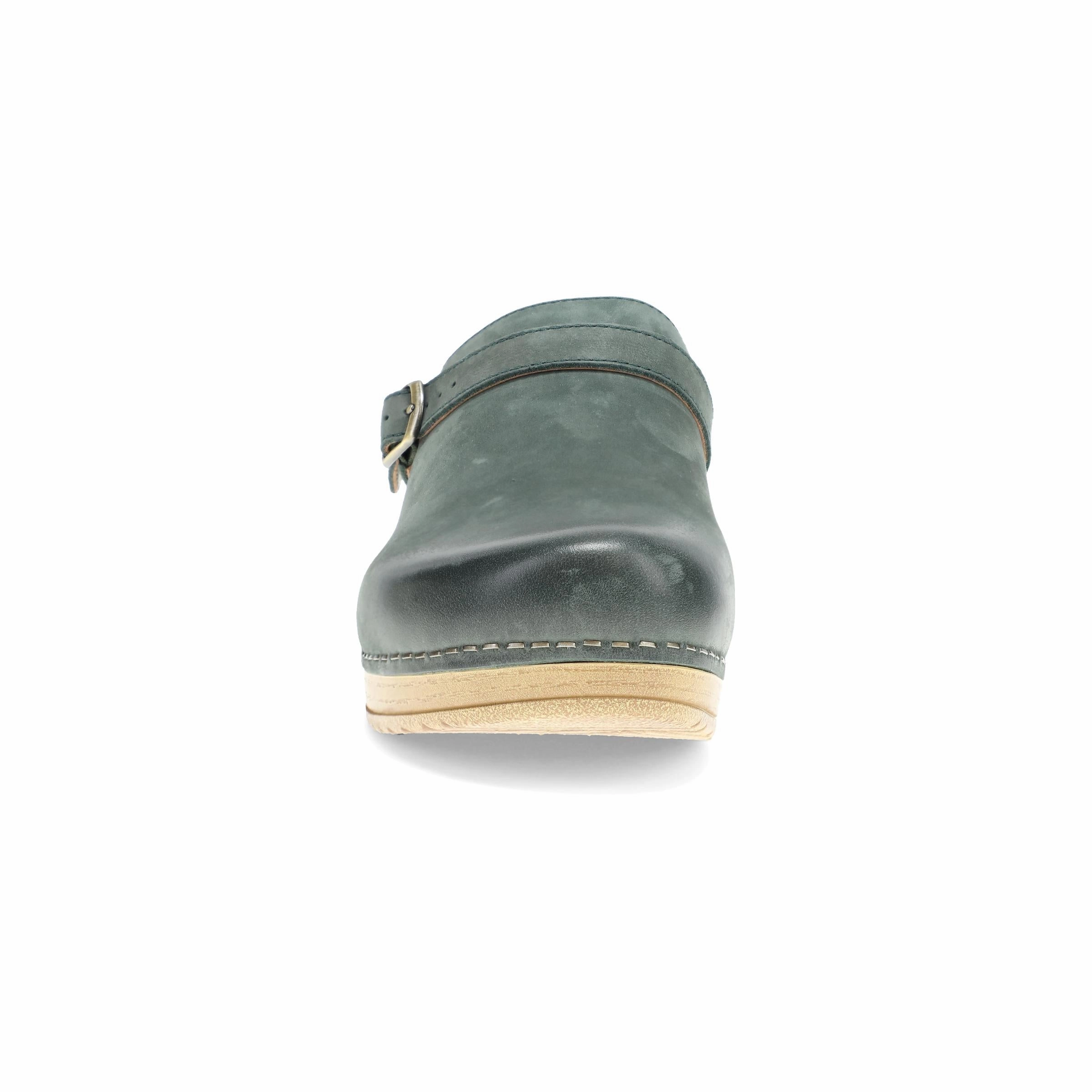 Berry Green Burnished Leather Arch Support Technology