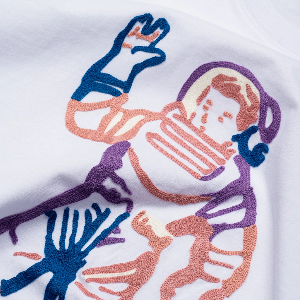 Active Fit Sustainable Wear Billionaire Boys Club Astronaut Knit Tee - White