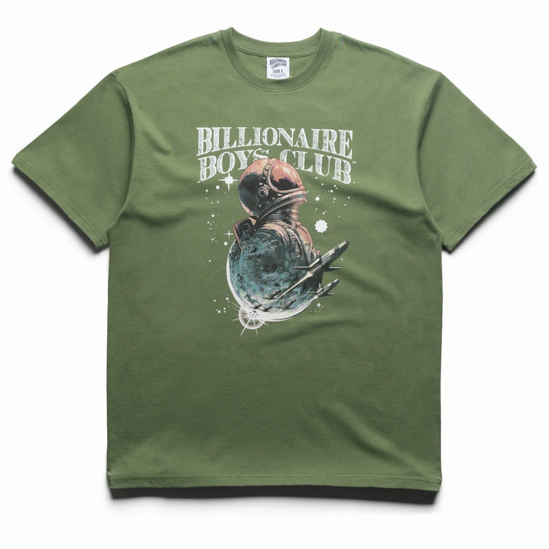 ElasticWaistband Reflective Safety Accents Billionaire Boys Club Flight Tee - Vineyard Green