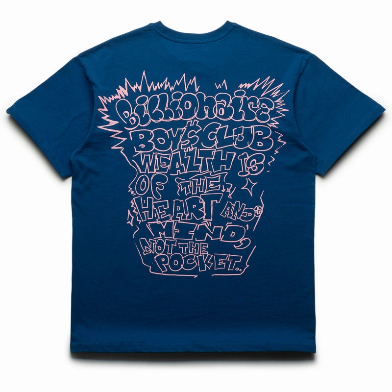 Billionaire Boys Club Flyer Tee - Navy Peony Earth Glow Rugged shoes