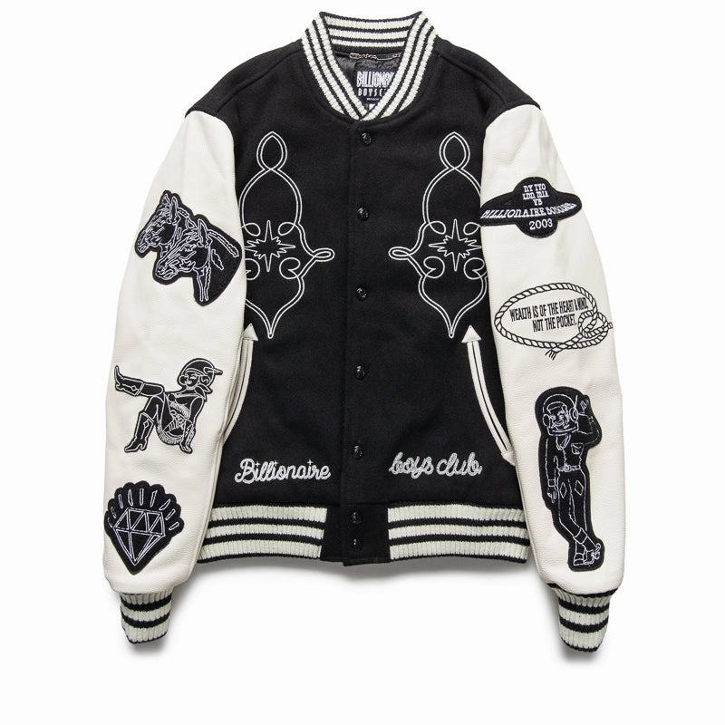 Easy Layering Evening Chic Billionaire Boys Club Gold Peak Jacket - Black